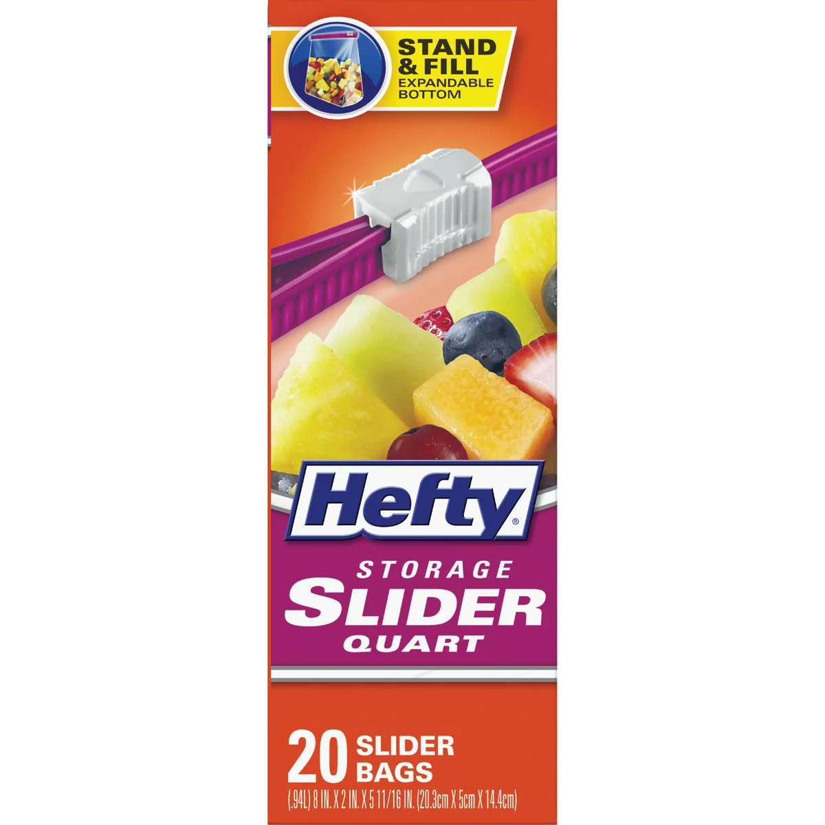 First-Class Hefty 1 Qt. Slider Food Storage Bag 20-Count Outstanding