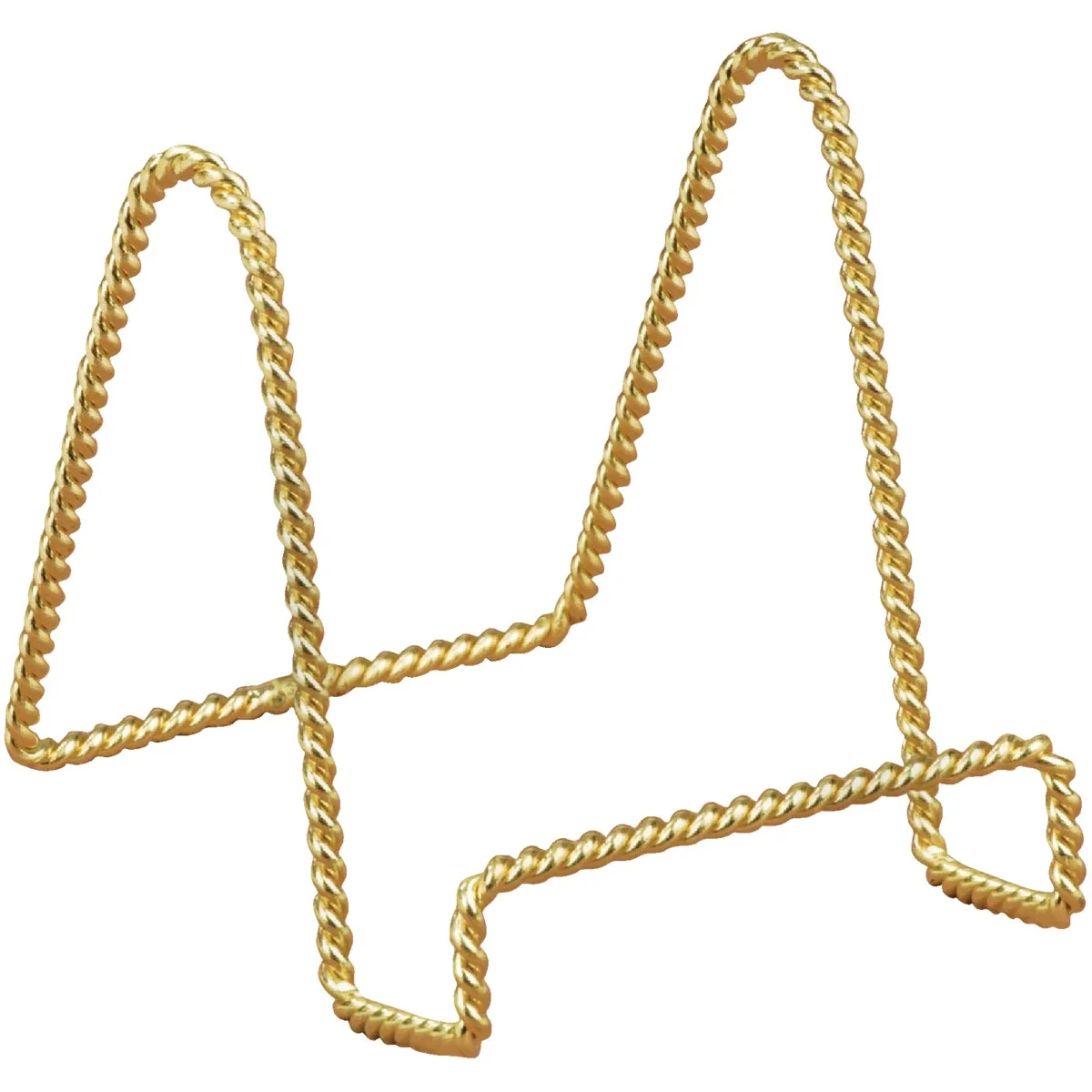Authentic Tripar 6 In. Brass Twisted Wire Plate Stand Carefully Designed