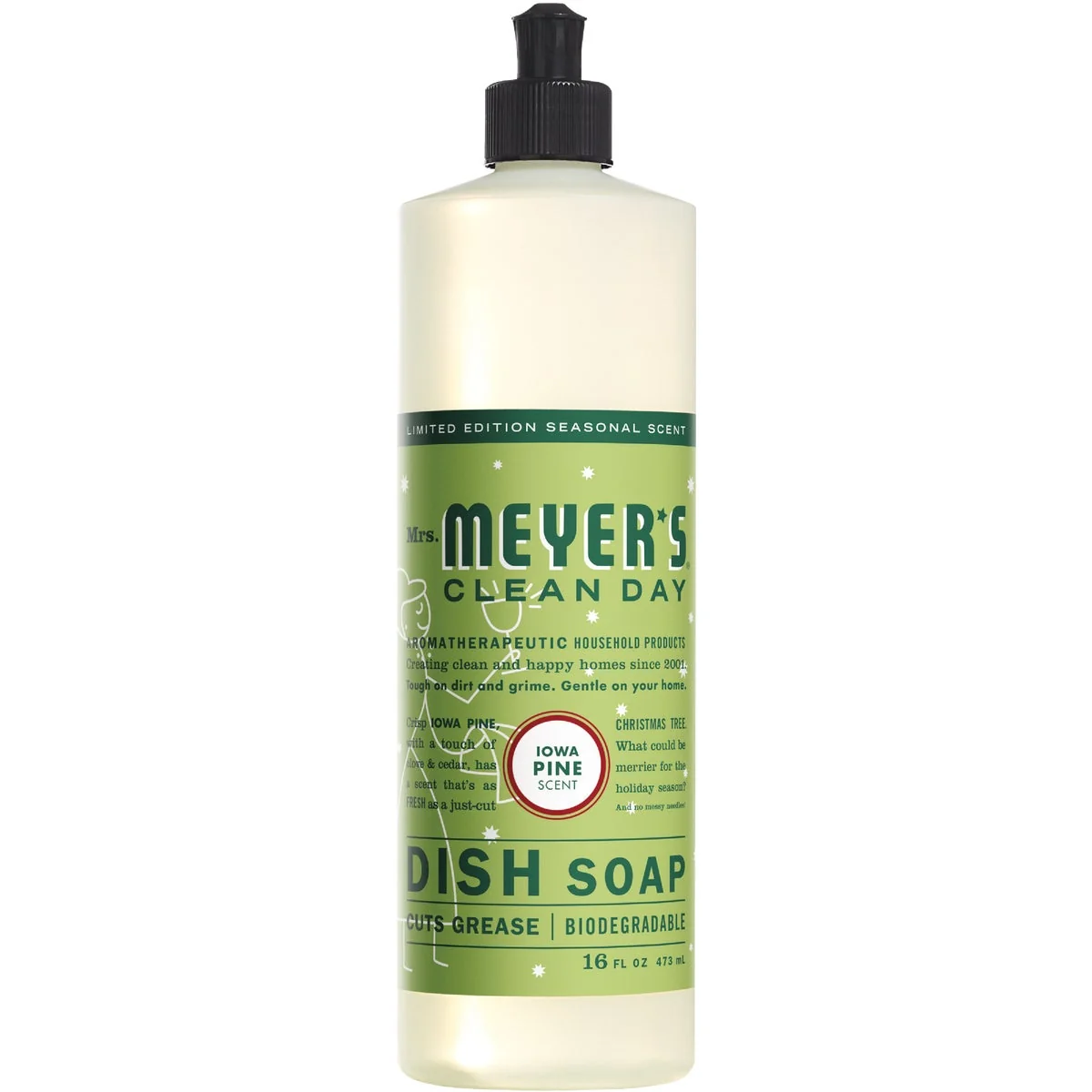 Advanced Mrs. Meyer’s Clean Day 16 Oz. Iowa Pine Scent Liquid Dish Soap Sophisticated