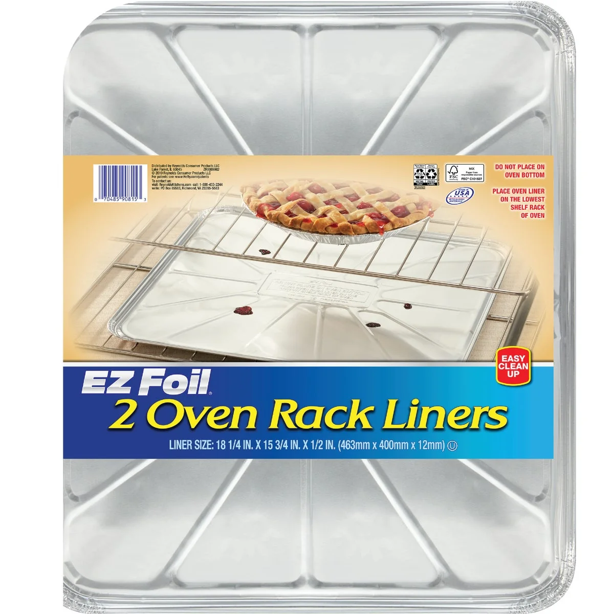 Practical EZ Foil 15.75 In. x 18.25 In. Oven Rack Liner 2-Count Verified