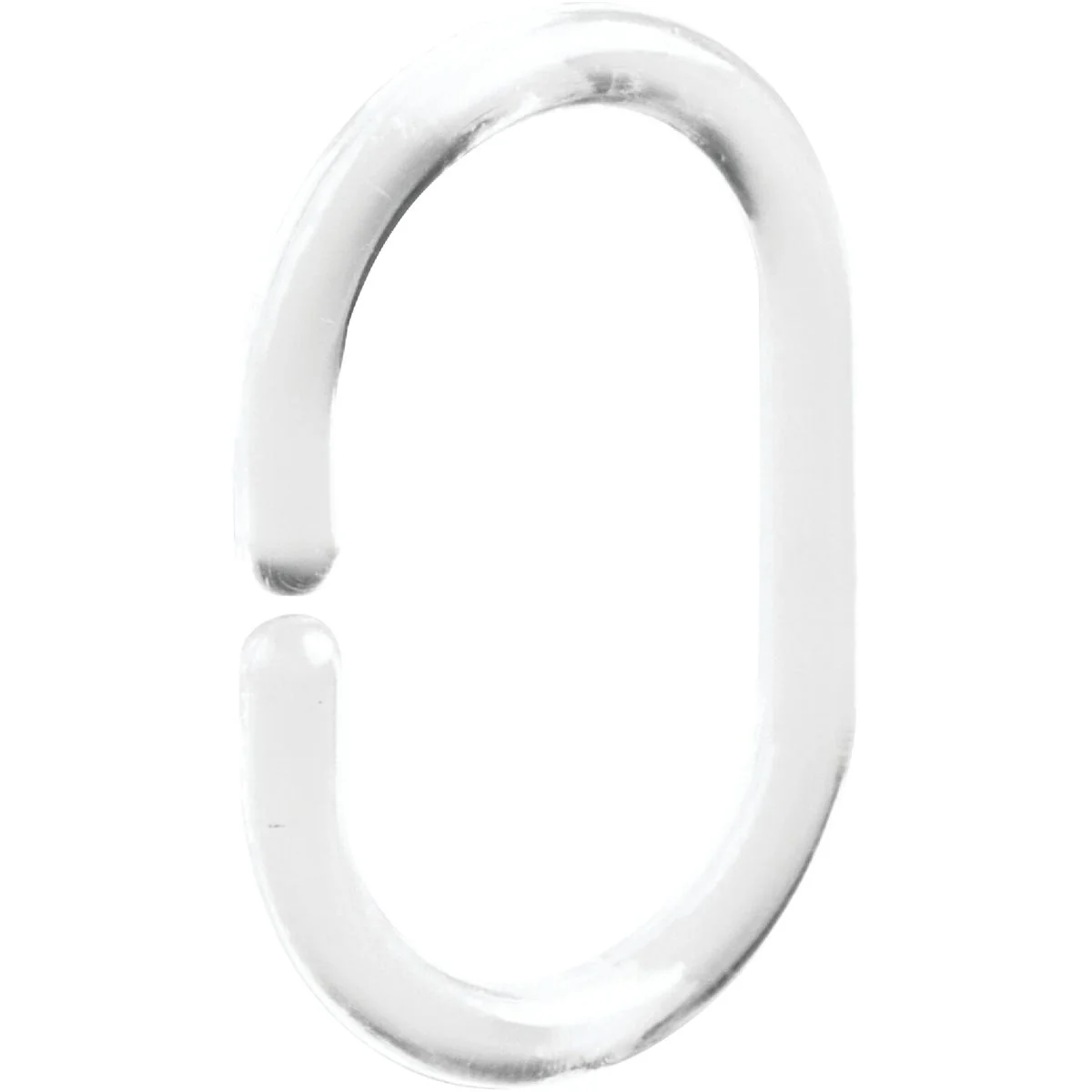 Comfortable iDesign 2.38 In. L. x 1.63 In. W. x .23 In. Clear Plastic Shower Curtain C-Hook 12-Count Quality