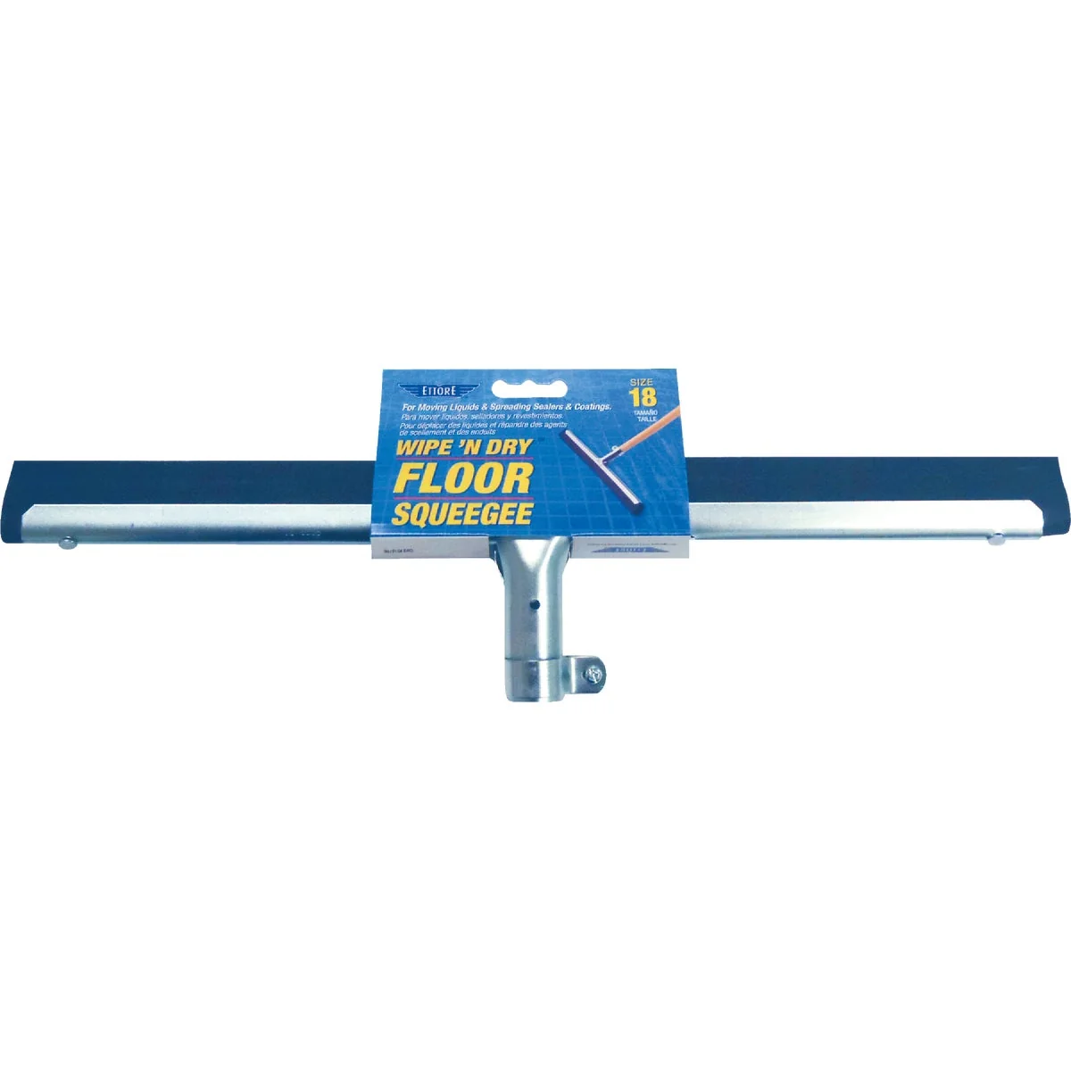Outstanding Ettore Wipe’n Dry 18 In. Straight Rubber Floor Squeegee Optimized