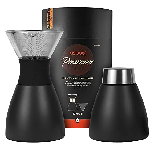High-Quality Black Insulated Pour Over Coffee Maker Clean