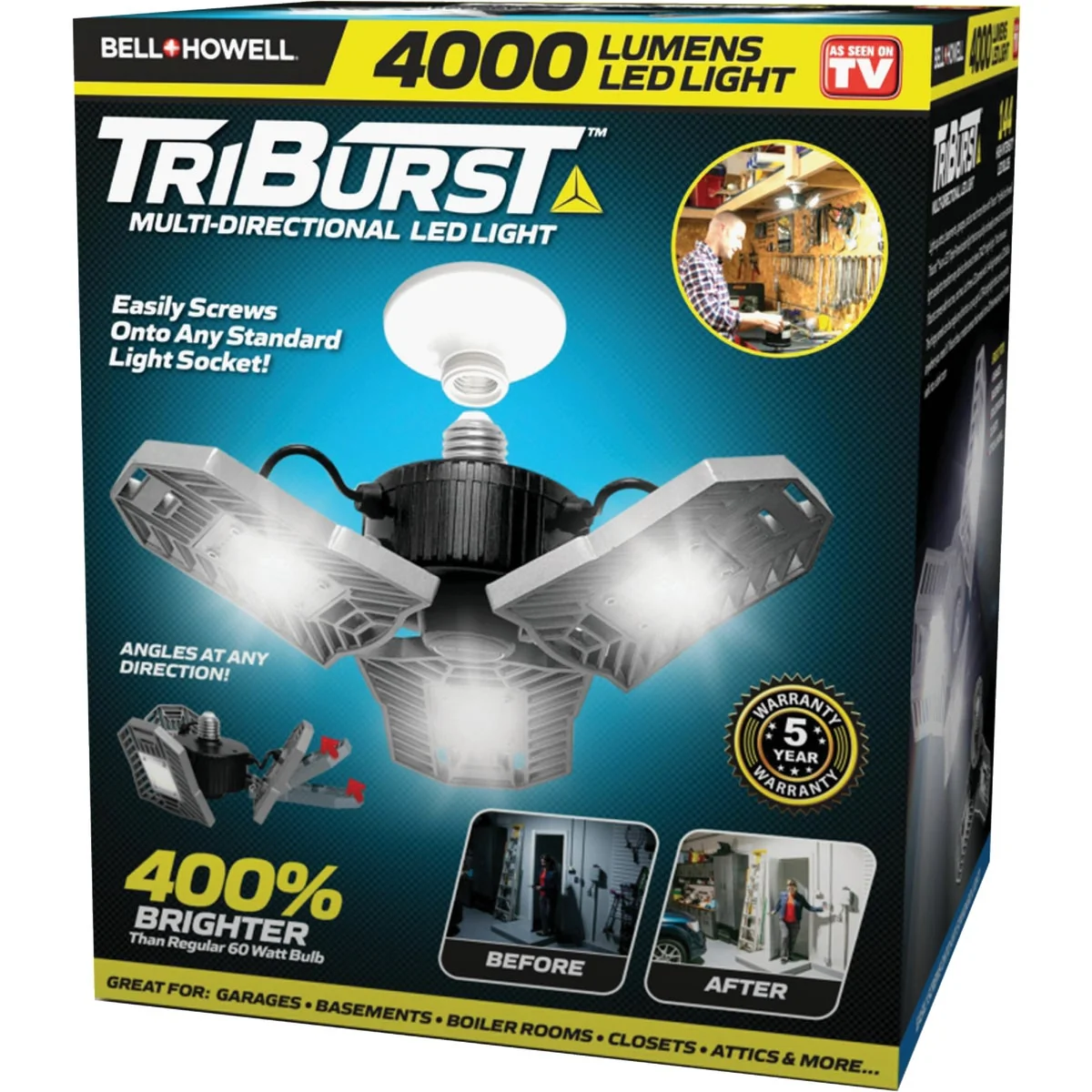 Fast TriBurst 4000 Lm. LED High-Intensity Light Bulb Original