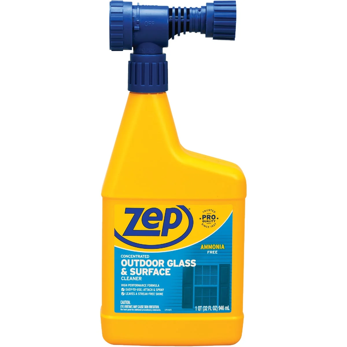 Reliable Zep 1 Qt. Hose-End Outdoor Glass Surface Concentrate Cleaner Dependable