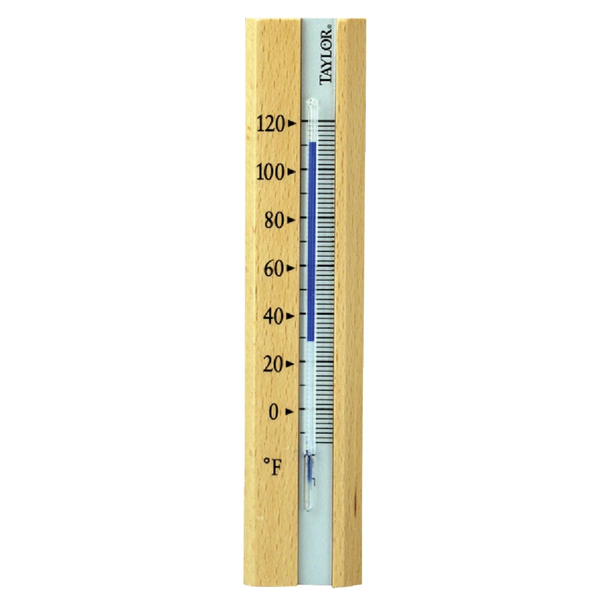 Environmentally Friendly Taylor Fahrenheit -20 to 120 Brown Wood Indoor Window Thermometer Consistent