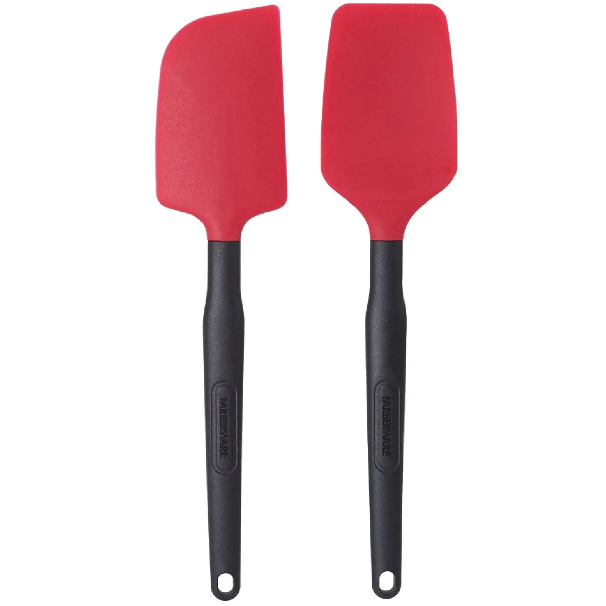 Versatile Farberware Classic Red Spoon Scraper Spatula Set 2-Piece Advanced