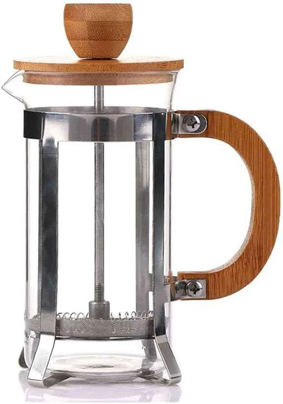 Selected Press Eco Friendly Cover Coffee Plunger Tea Maker Percolator Filter Kettle Pot Glass Teapot First-Class