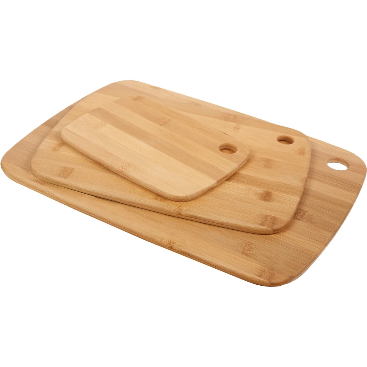 Exclusive Core Bamboo Classic Small Medium Large Natural Cutting Board 3-Pack Specialty