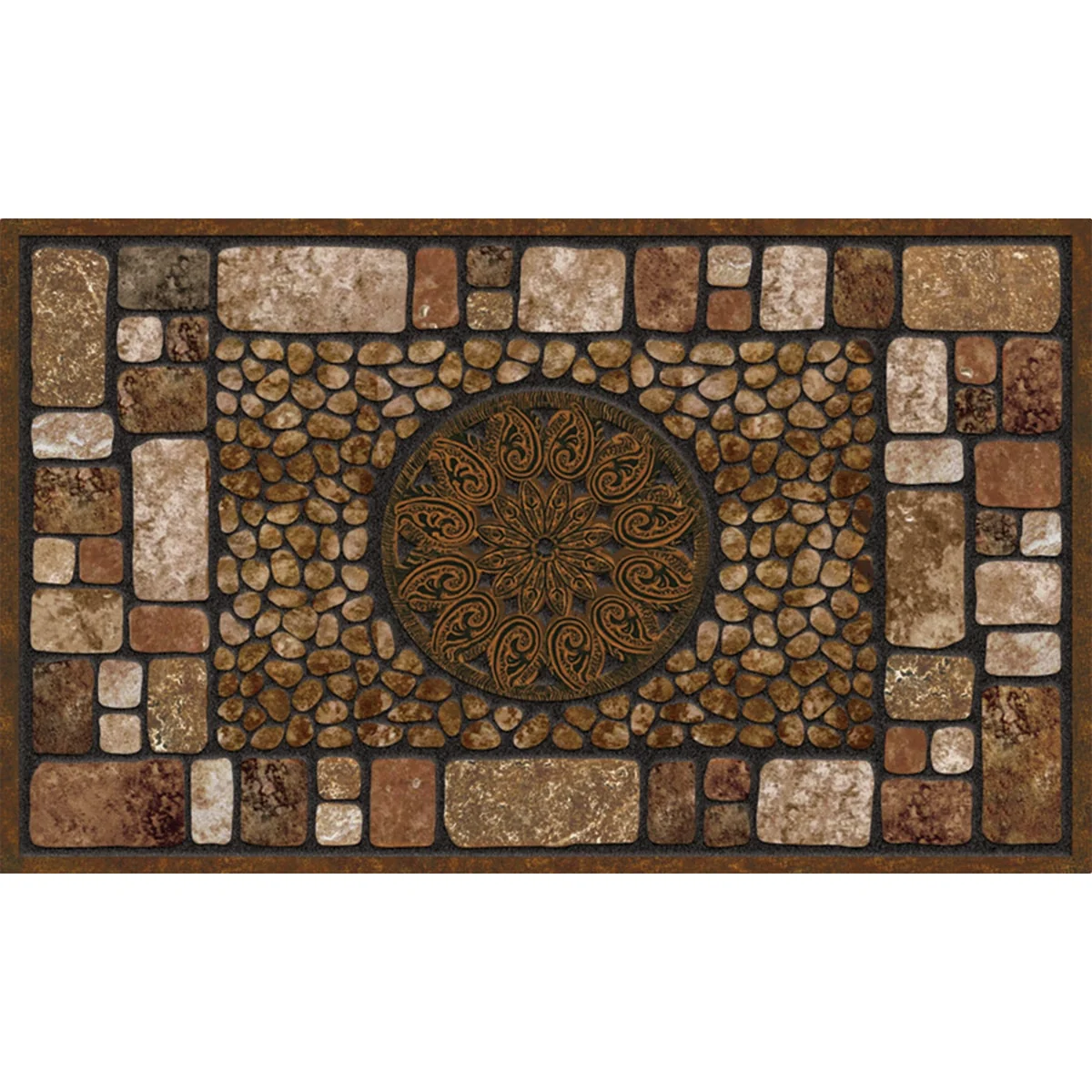 Refined Apache Masterpiece Notre Dame Earthstone Door Mat Quality