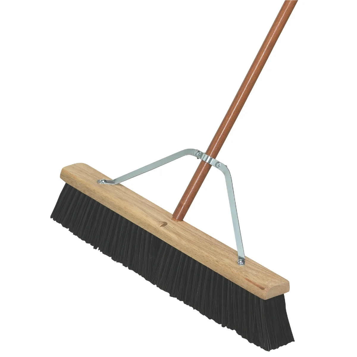 Enhanced Do it 24 In. W. x 60 In. L. Wood Handle Garage Push Broom Fast