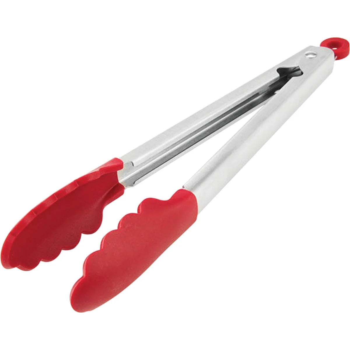 Fine Crafted KitchenAid 11.5 In. Gourmet Red Silicone Tip Stainless Steel Tongs Exclusive