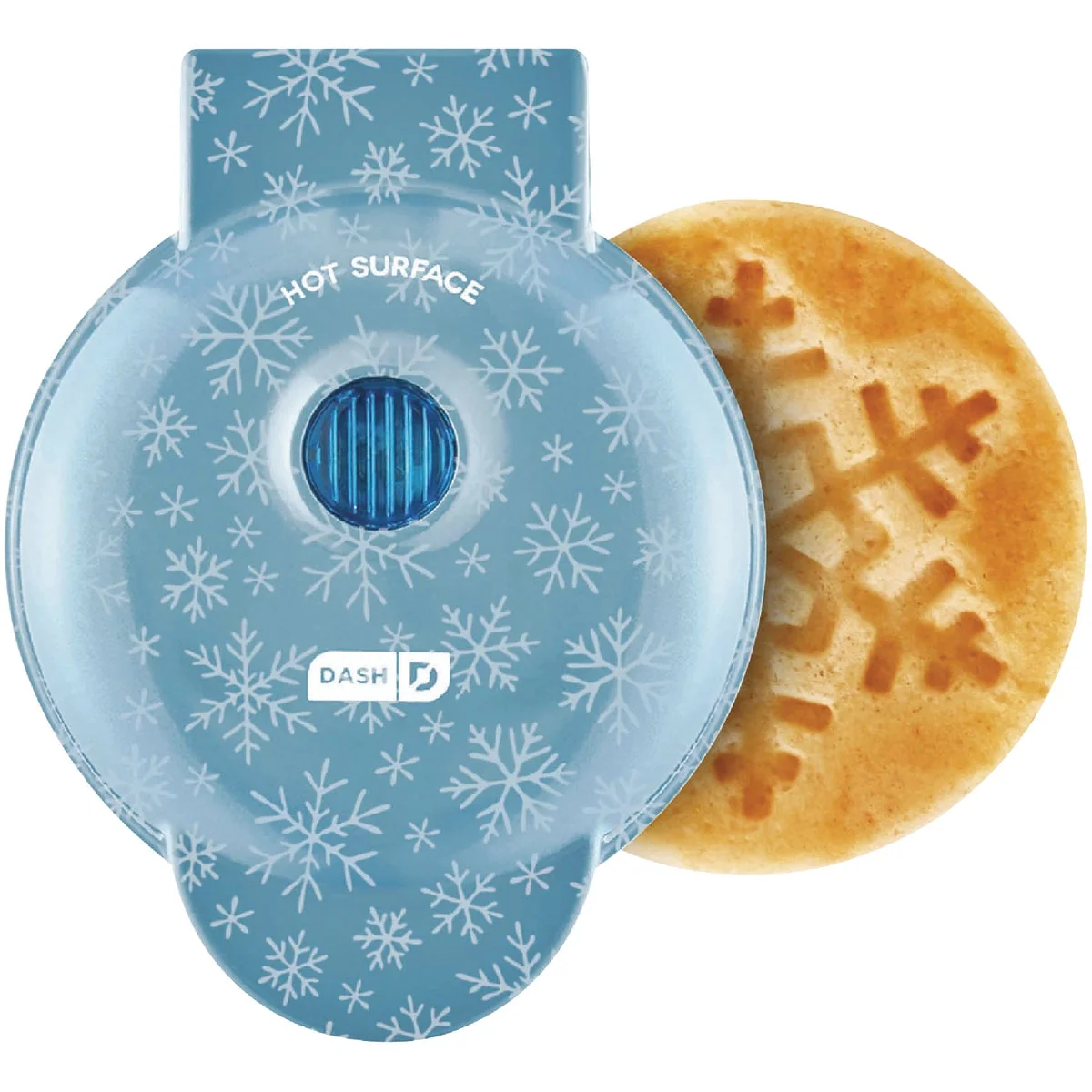 Long-Lasting Dash 4 In. Snowflake-Print Mini Waffle Maker Recyclable