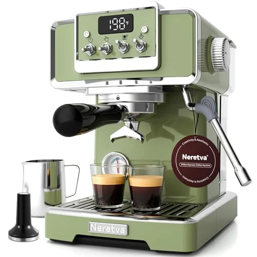 Excellent Professional Retro Espresso Machine with 58mm Portafilter Clean