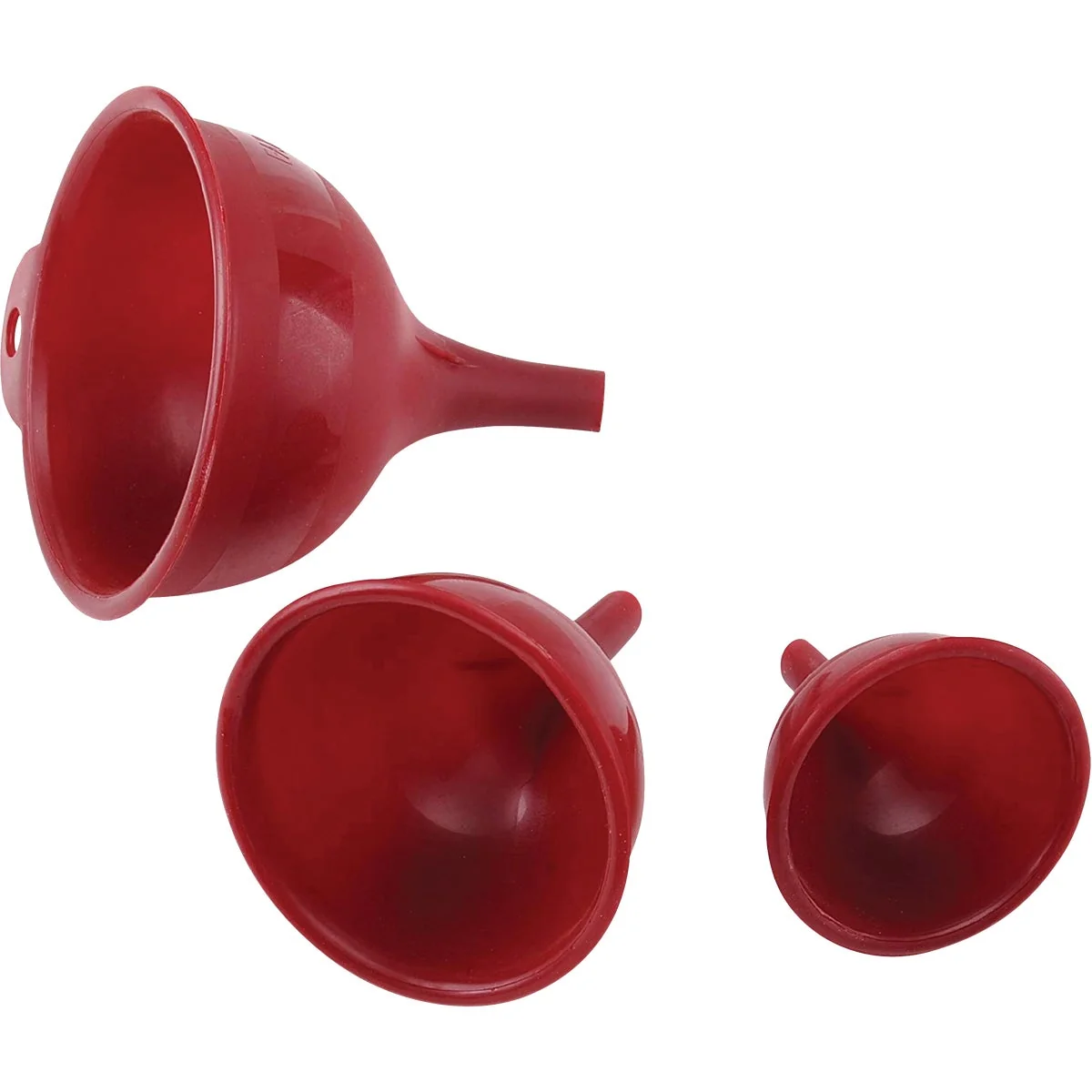 Classic Farberware Red Funnel Set 3-Piece Elegant