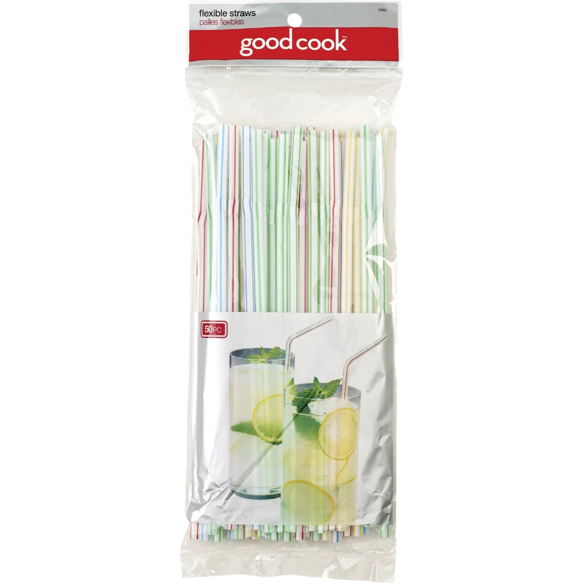Environmentally Friendly Goodcook 9 In. Plastic Flex Straw 50-Count Excellent