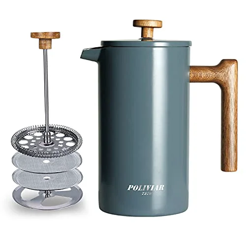 Refined POLIVIAR French Press Coffee Maker Casual
