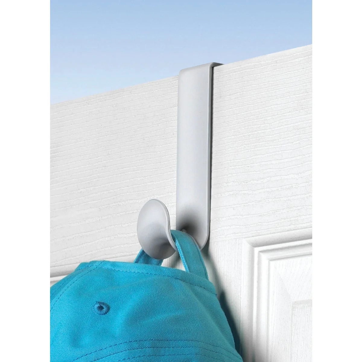 Pure Spectrum White Plastic Over-The-Door Hook 4-3 4 In. Sophisticated
