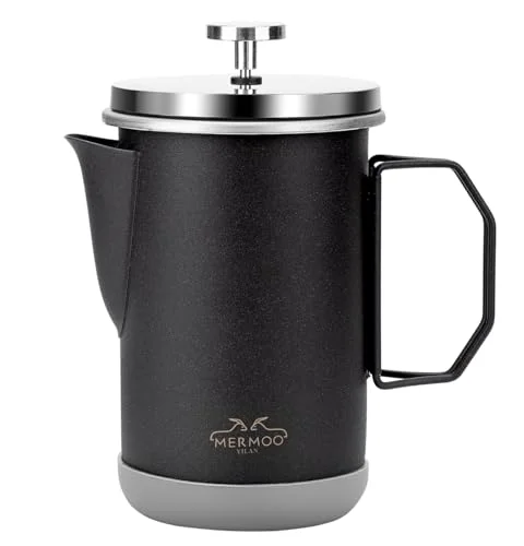Official 32oz Camping French Press Foldable Handle Stainless Steel Optimized
