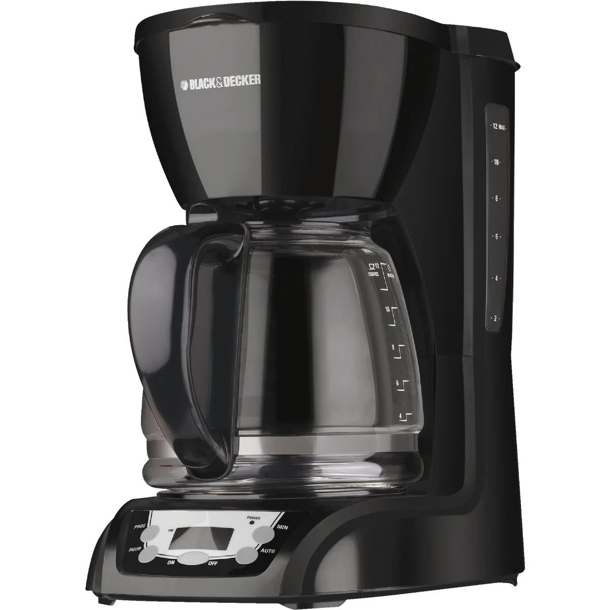 Classic Black Decker 12 Cup Programmable Black Coffee Maker Clean