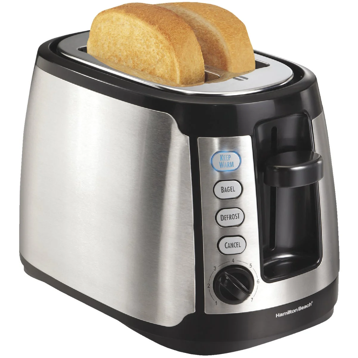 Exceptional Hamilton Beach 2-Slice Keep Warm Silver Toaster Smooth