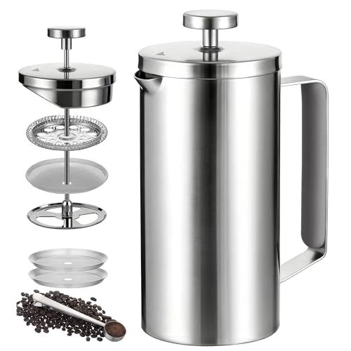 Secure 600ml Small French Press Coffee Maker Traditional