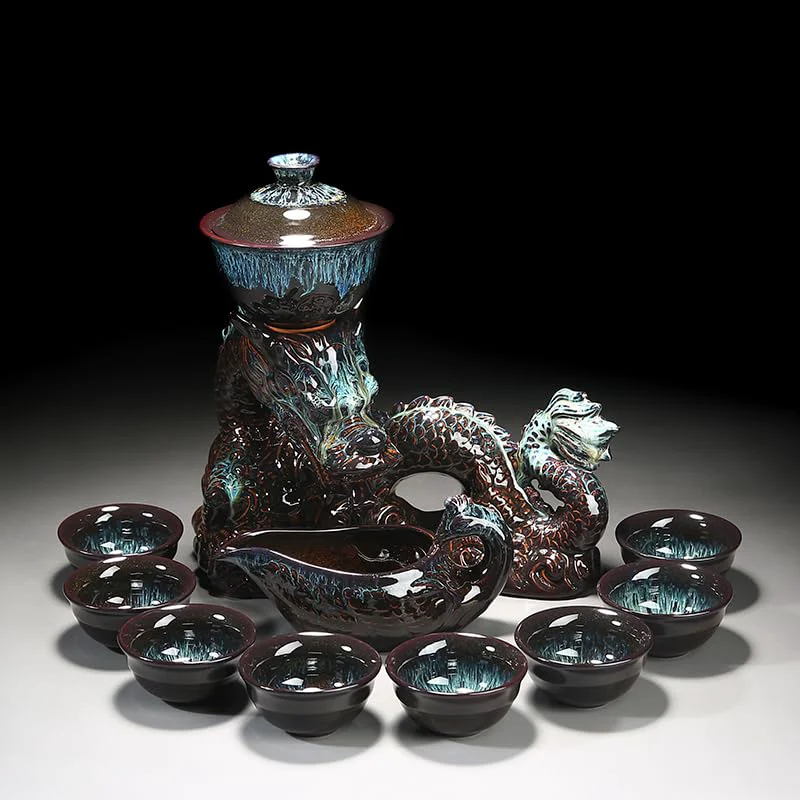 Innovative Chinese Gongfu Tea Set 8 Count Crafted