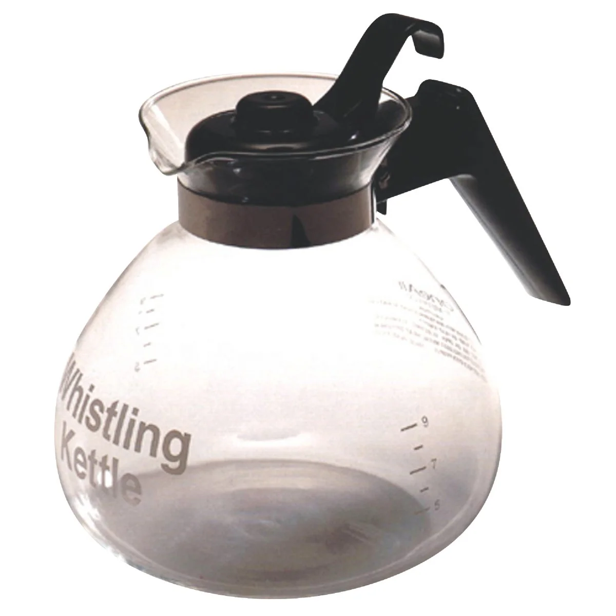 Trendy Medelco 3 Qt. Glass Stovetop Whistling Tea Kettle Professional