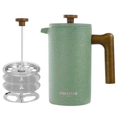 Efficient POLIVIAR French Press Coffee Maker Healthy