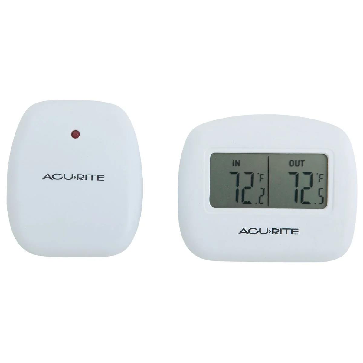 Professional Acurite 2-1 2 Receiver 2-1 2 Sensor Wireless Indoor Outdoor Thermometer Trusted