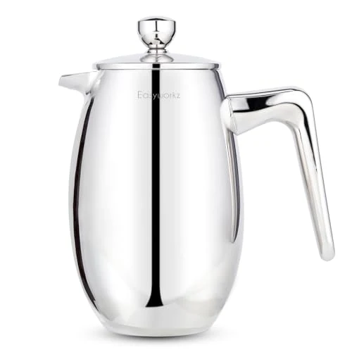 Stylish Nando French Press 12 oz Double Wall Insulated Thermal Coffee Maker Versatile