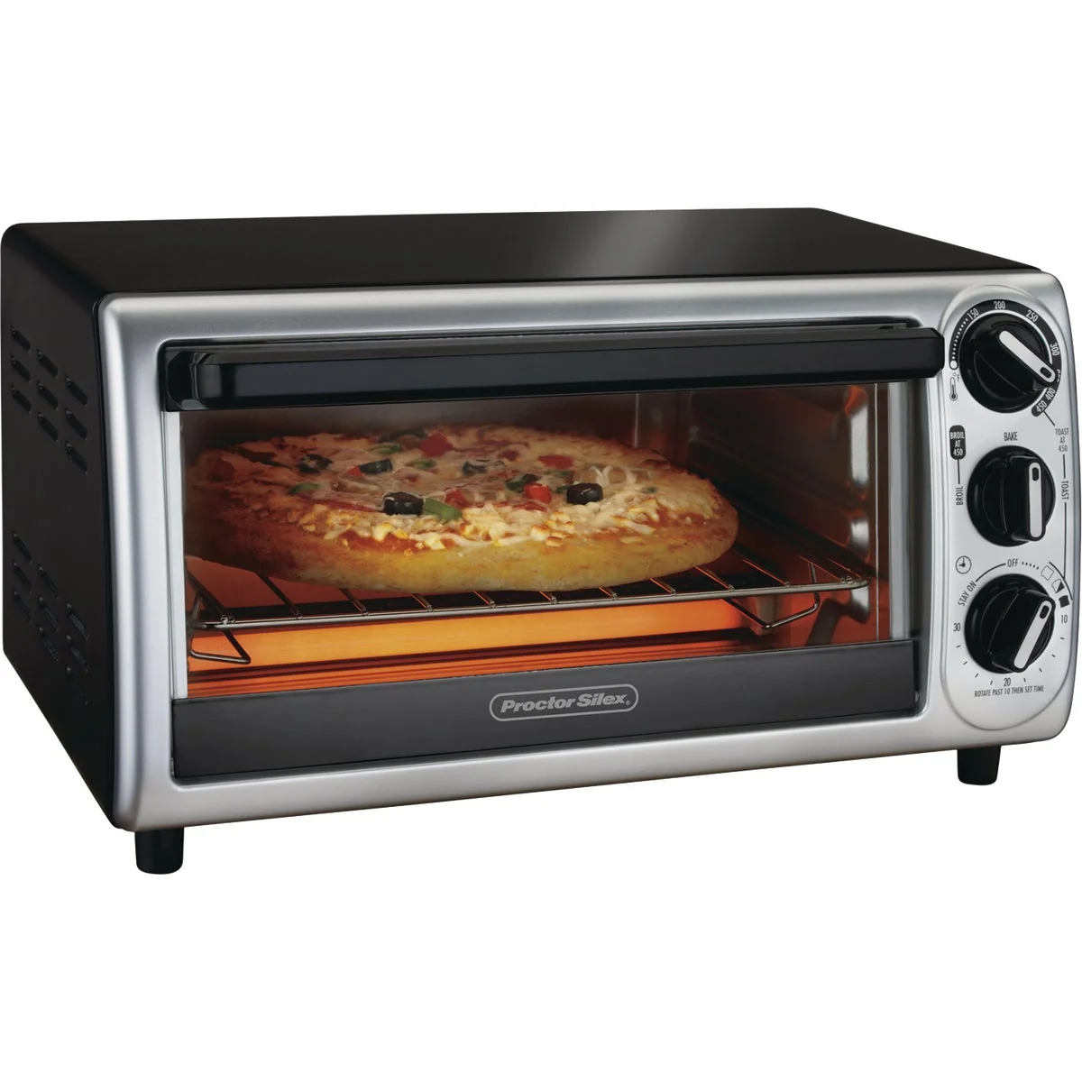 Next-Generation Proctor Silex 4-Slice Toaster Oven User-Friendly
