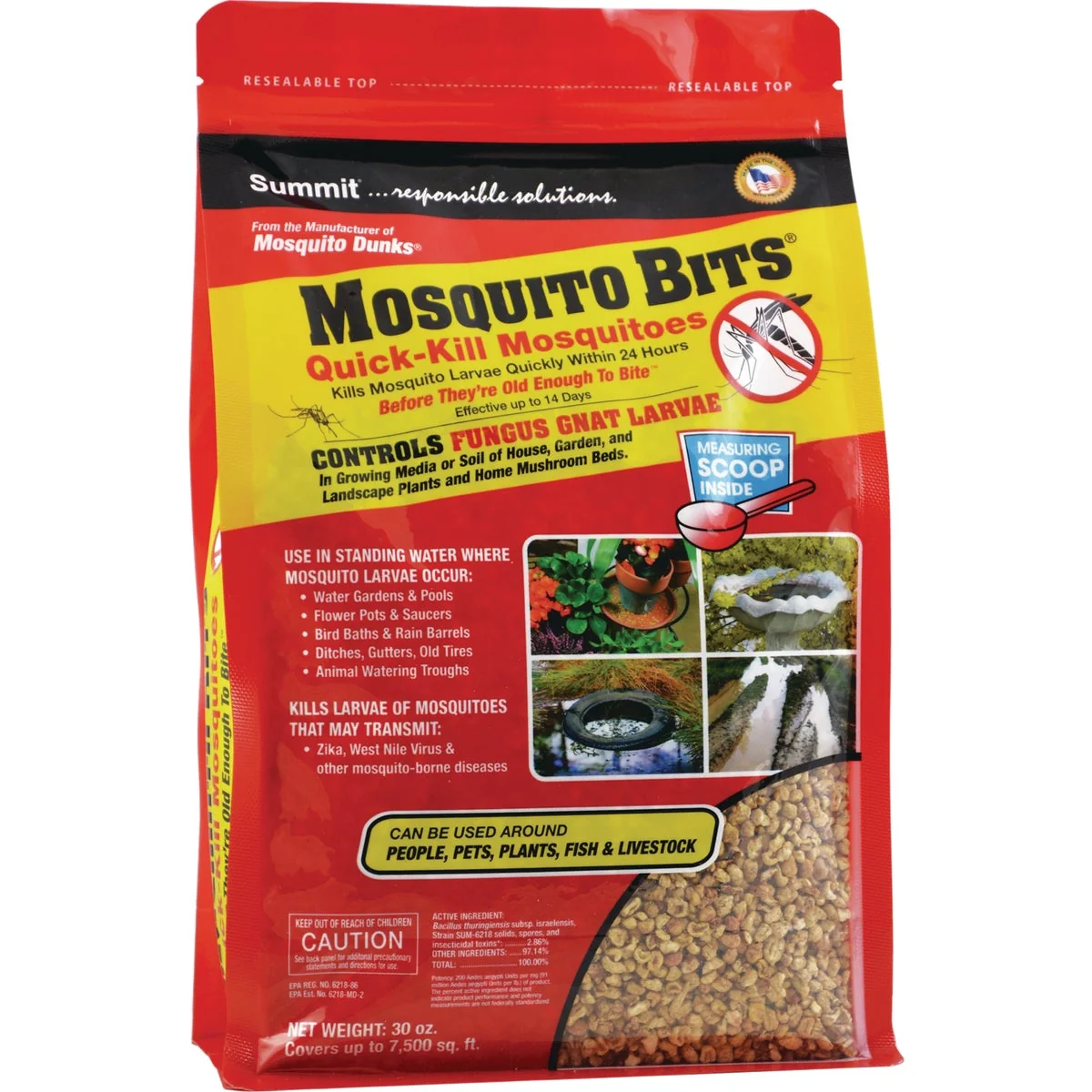 Superior Mosquito Bits 30.5 Oz. Ready To Use Granules Mosquito Killer Unique