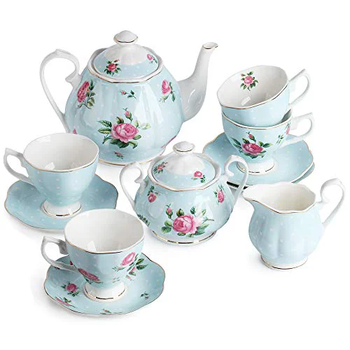 Casual BTaT Floral Tea Sets for Adults Professional