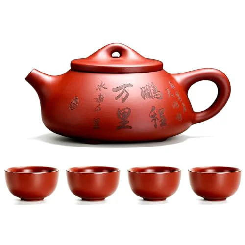 Professional Zisha Teapot Teacup Set 5 Count Clean