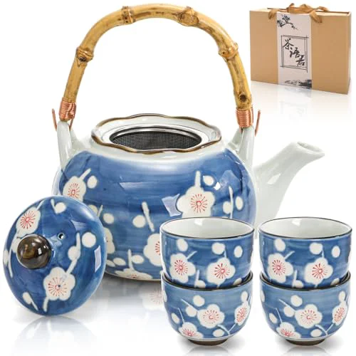 Environmentally Friendly Japanese Tea Set 5 Count Expertly Made