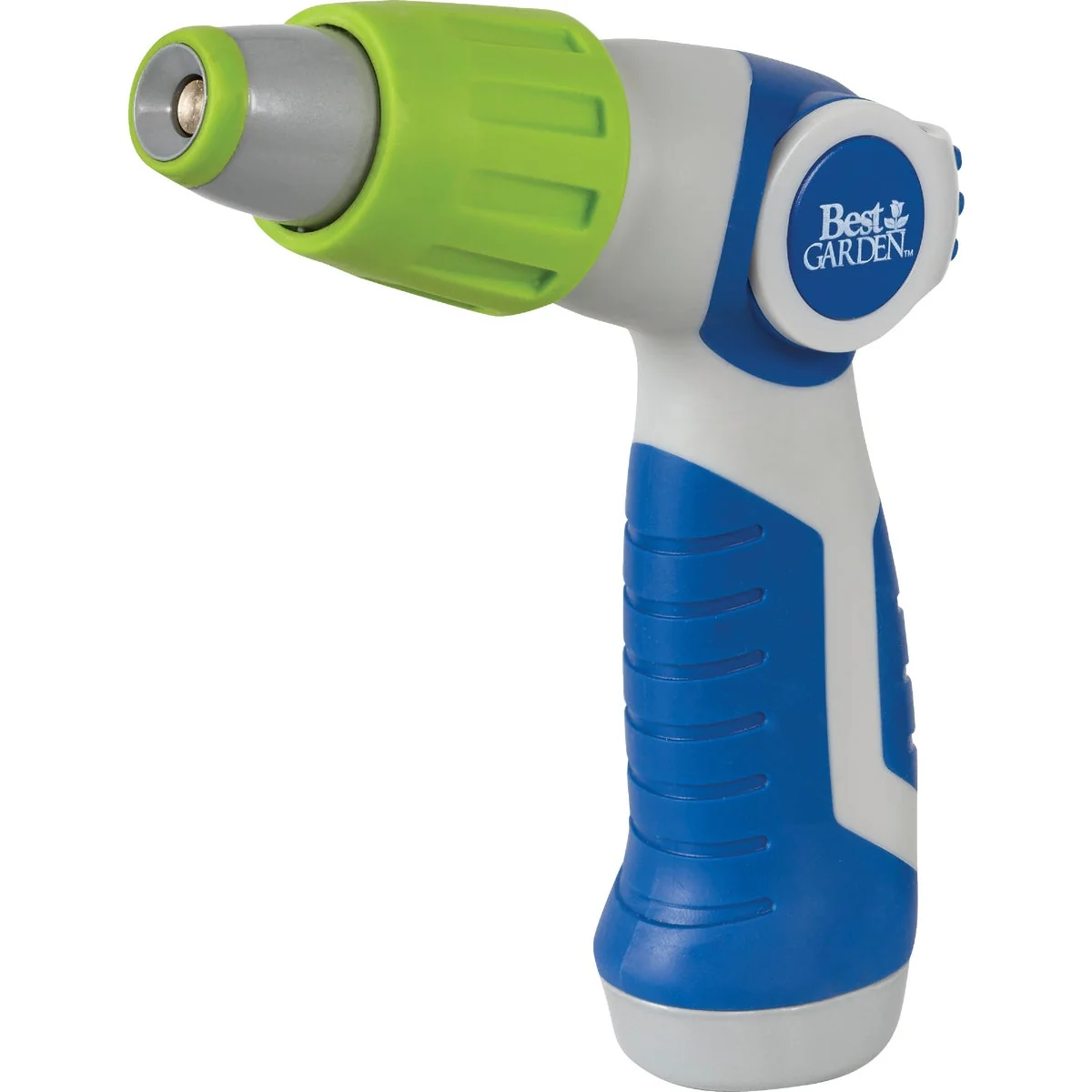 Versatile Garden Metal Pistol Nozzle Blue Gray Environmentally Friendly