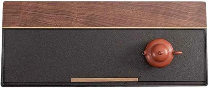 Dependable Tea Set Simple Walnut Solid Wood Tea Tray Home Kung Fu Tea Set Dry Brew Table Modern Home Stone Tea Table Chinese Tea Set Refined