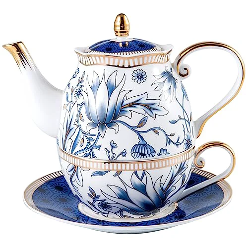 Advanced Tea for One Teapot and Cup Set 4 Count Sustainable