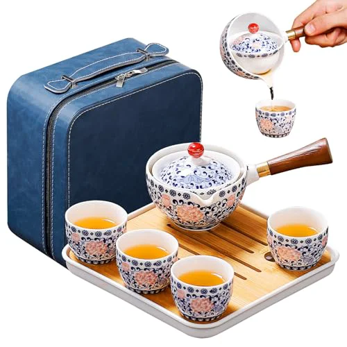 Enhanced Chinese Tea Set Gongfu Tea Set 4 Count Crafted