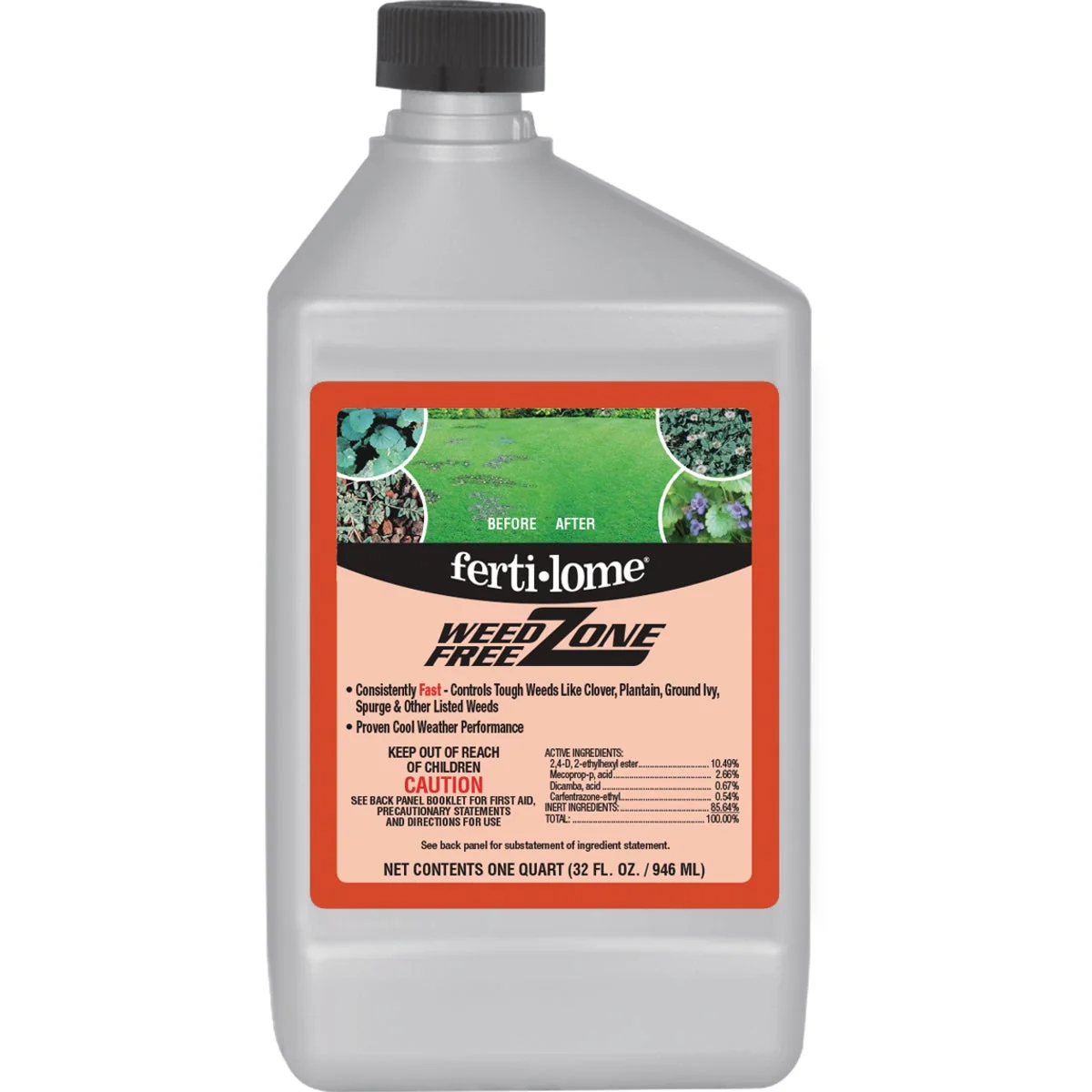 Enhanced Ferti-lome Weed Zone 32 Oz. Concentrate Weed Killer Secure