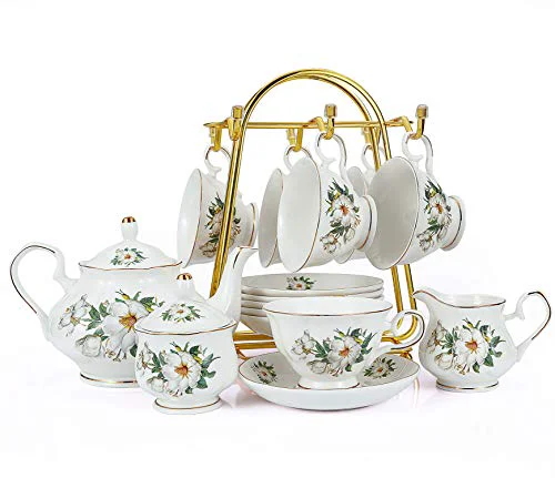 Stylish Porcelain Tea Cup Set 22 Excellent