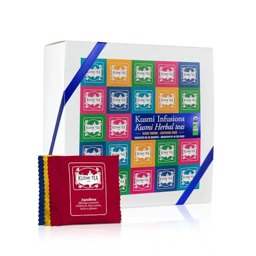 Optimized Organic Herbal Tea Gift Set 45 Count Breathable