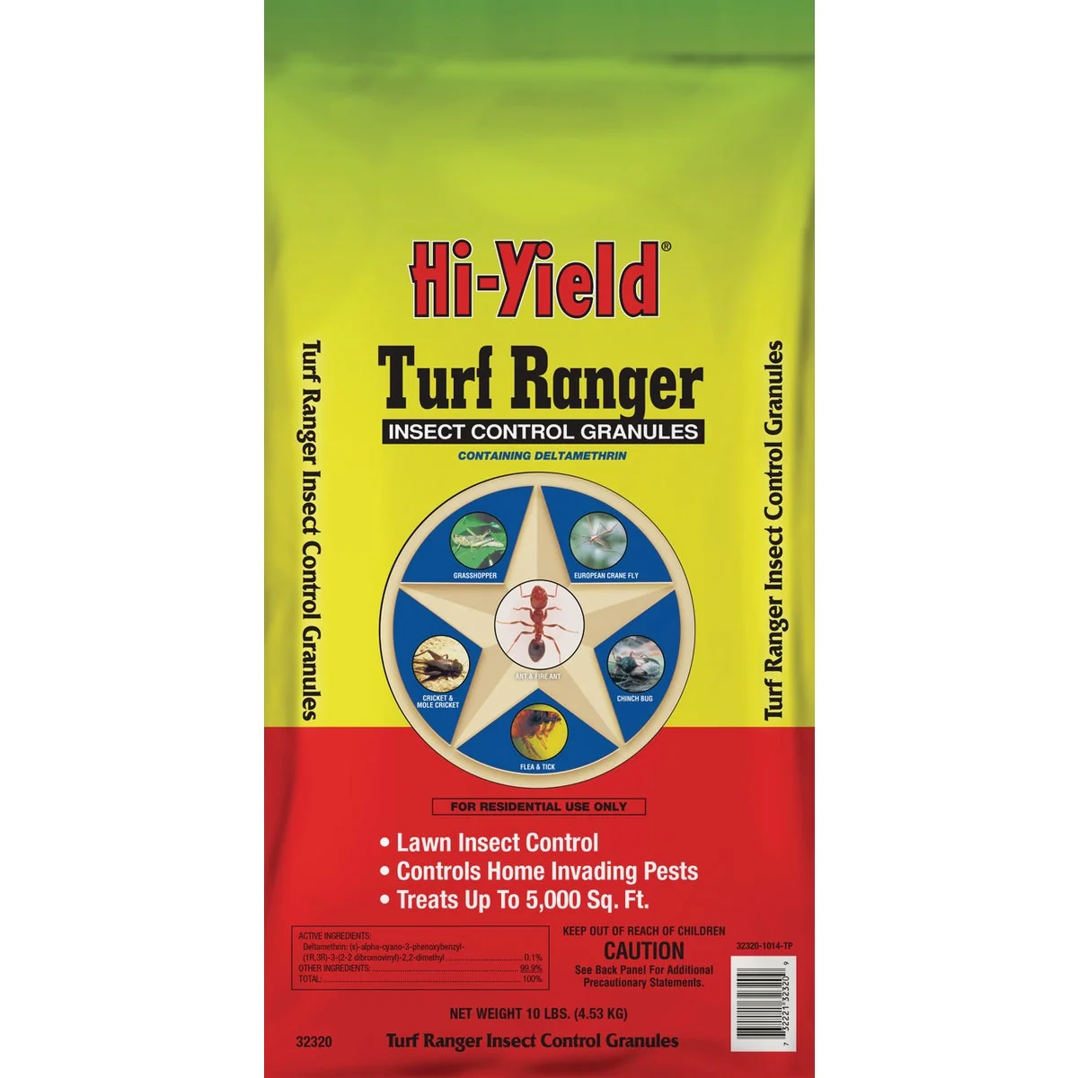 Elite Hi-Yield Turf Ranger 10 Lb. Ready To Use Granules Insect Killer Smooth