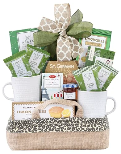 Casual Coffee Snacks and Tea Gift Basket User-Friendly
