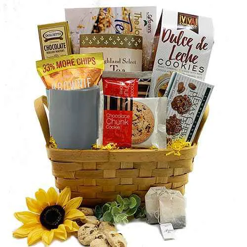 Original Tea Cookies Gift Basket Convenient