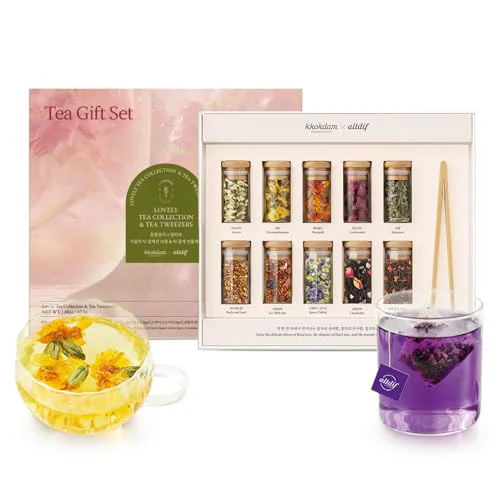 Top-Quality Premium 10 Tea Sampler Gift Set with Wooden Tweezers 10 Count Premium Material