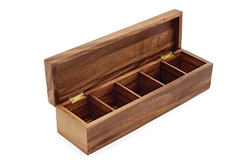 Trusted Large 5 Compartment Tea Box Premium