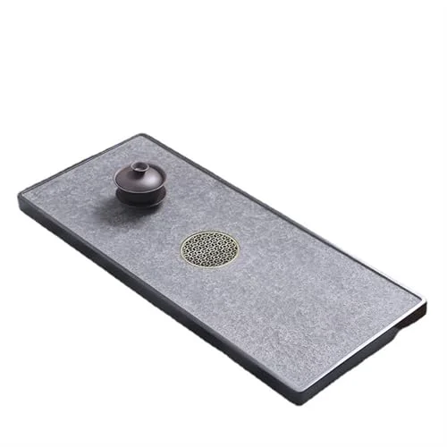 Contemporary Tea Set Natural Ebonite Tea Tray Stone Large Tea Table Tray Tea Sea Home Simple Kung Fu Tea Tray Tea Set Chinese Tea Set Trendy