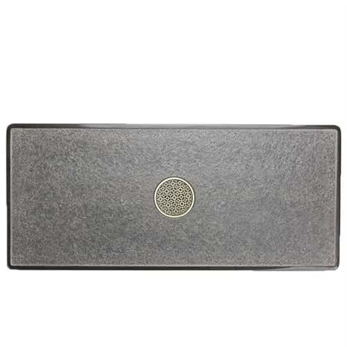 Dependable Tea Set Natural Ebonite Tea Tray Desktop Tea Table Embedded Office Home Simple Natural Stone Tea Tray Chinese Tea Set Exclusive